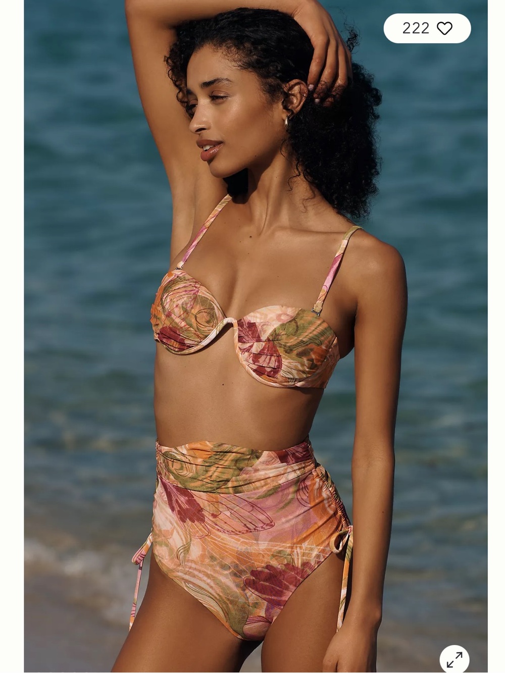 NWT ANDREA IYAMAH Dola Bikini Bottom In Vibra Print